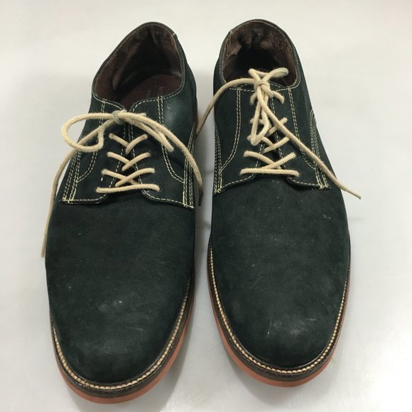 Nordstrom 11 M Black Nubuck Leather Beige Laces Shoes M23209A main image 9